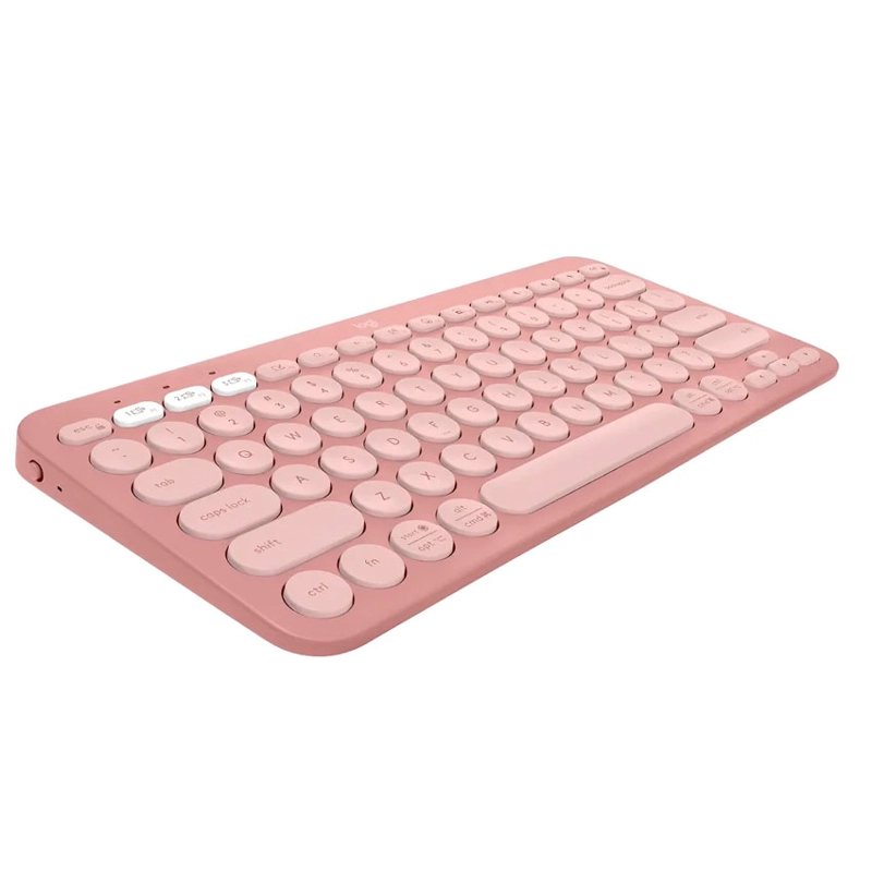 TECLADO INALÁMBRICO LOGITECH PEBBLE 2 K380S – BLUETOOTH MULTIDISPOSITIVO (ROSA) - 2