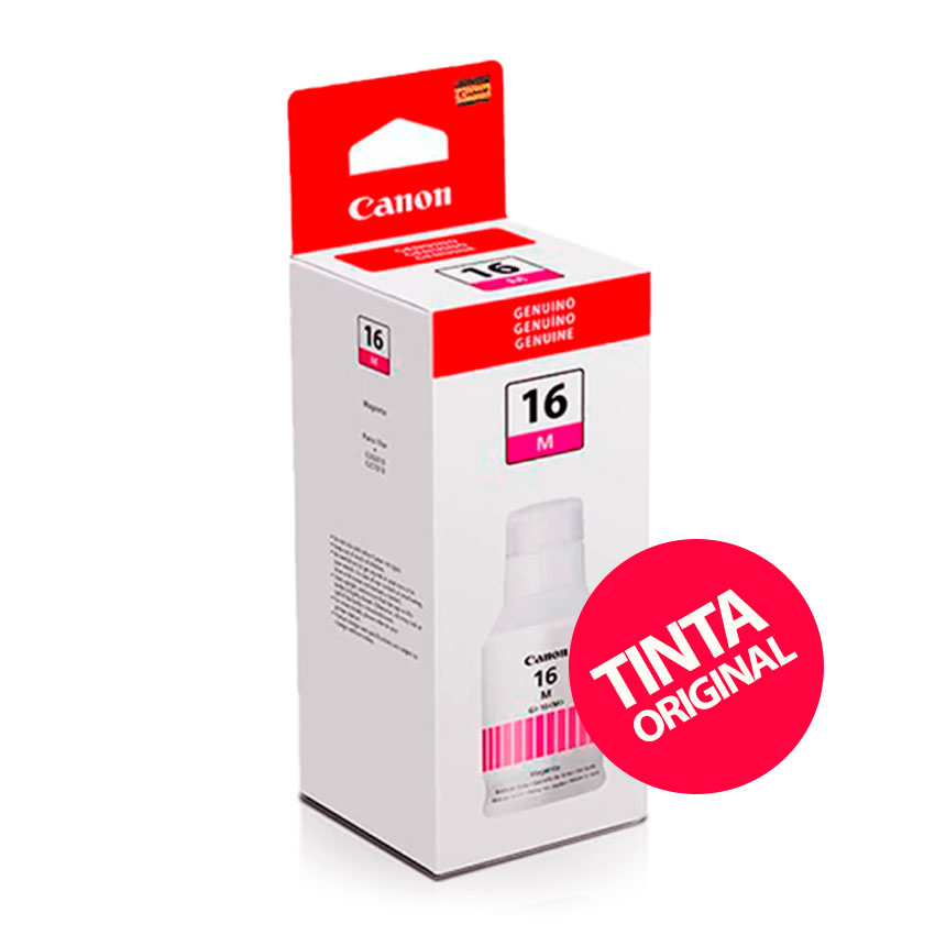 TINTA CANON GI-16 MAGENTA PARA IMPRESORAS MAXIFY GX6010 / GX7010 / GX5010 - 1