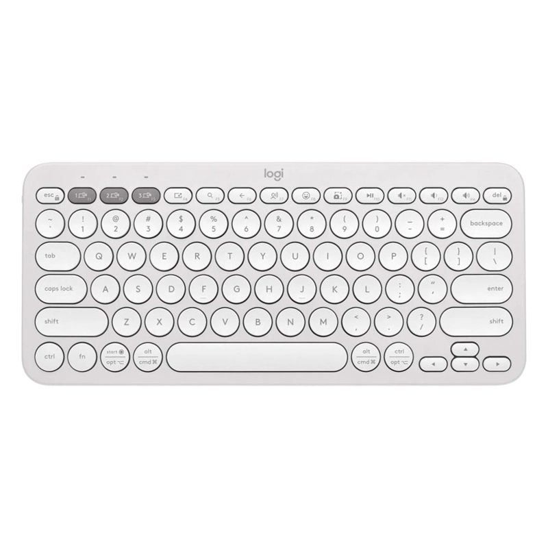 TECLADO LOGITECH PEBBLE 2 K380S BLUETOOTH/WIRELESS BLANCO - 2