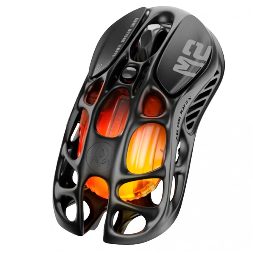 MOUSE GAMER INALÁMBRICO GRAVASTAR MERCURY M2 STEALTH BLACK – 26 000 DPI, RGB, DUAL MODE - 4