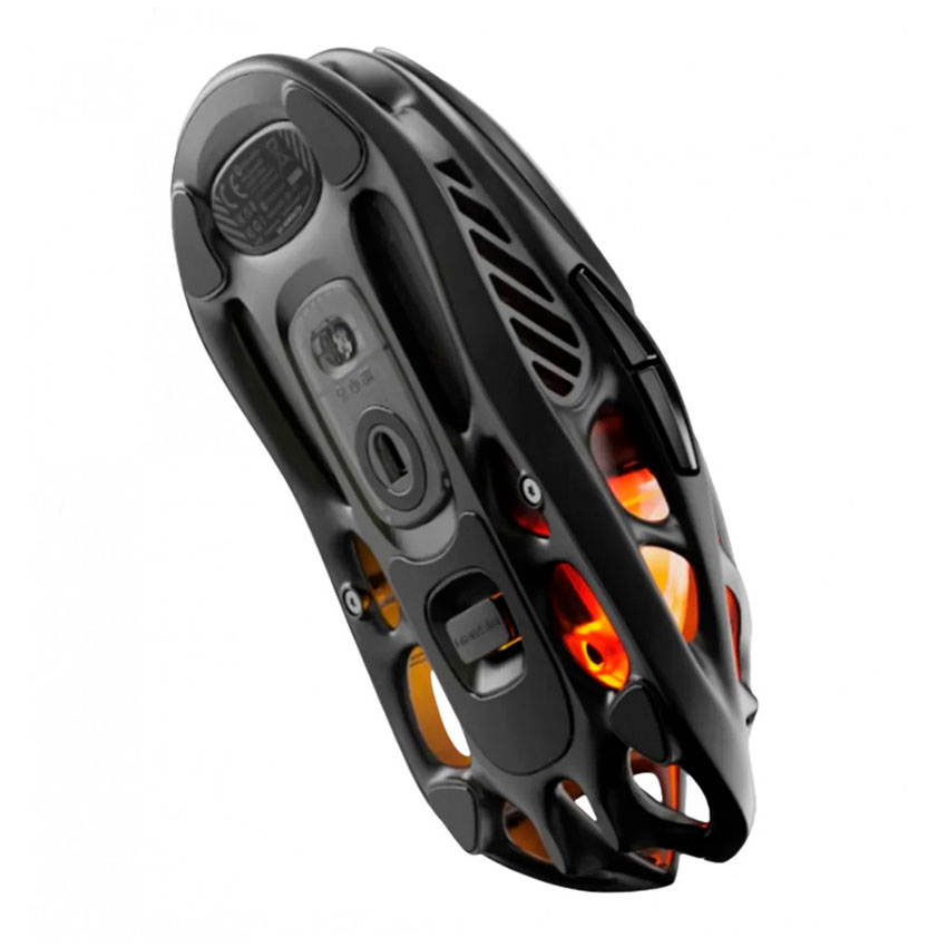 MOUSE GAMER INALÁMBRICO GRAVASTAR MERCURY M2 STEALTH BLACK – 26 000 DPI, RGB, DUAL MODE - 5