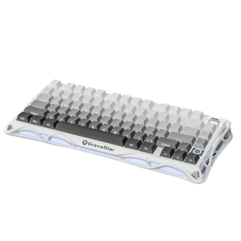 TECLADO GRAVASTAR MERCURY K1 INALÁMBRICO GRADIENT WHITE - 3