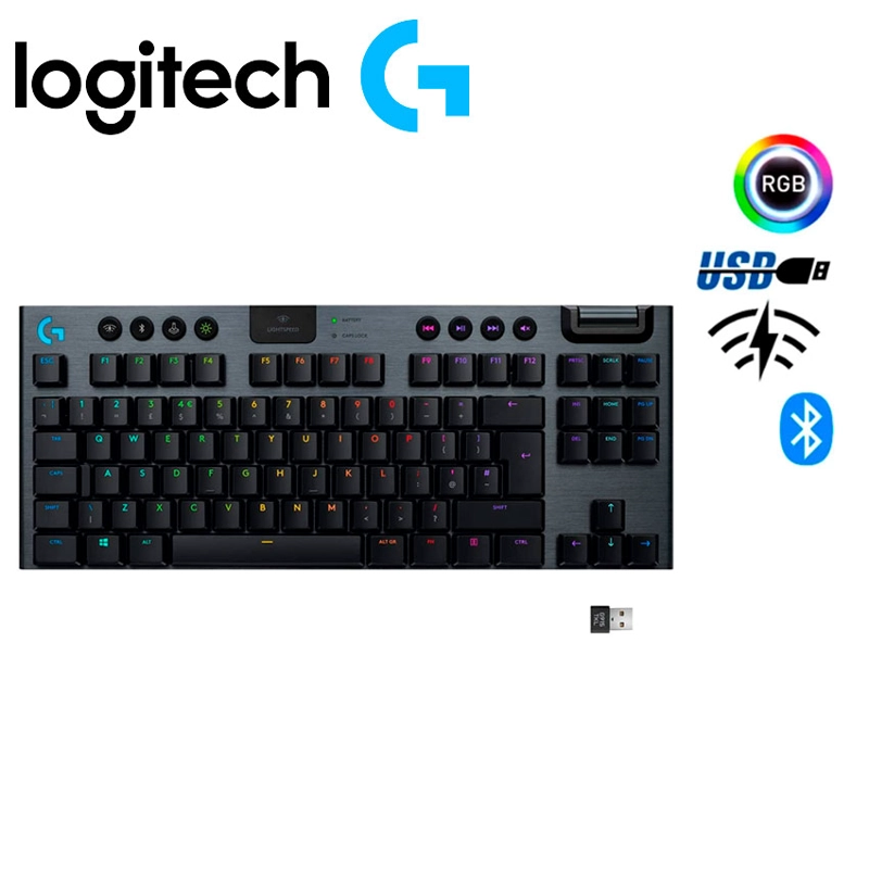 TECLADO LOGITECH G915 X TKL LIGHTSPEED  WIRELESS  BLACK - 1