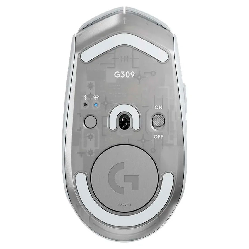 MOUSE LOGITECH G309 LIGHTSPEED WIRELESS/BT 25K DPI WHITE - 4