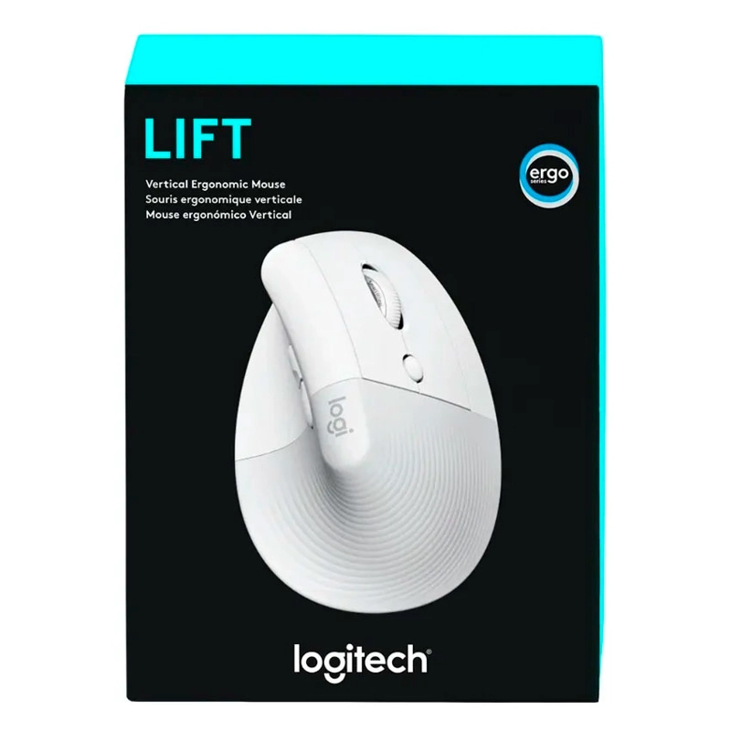 MOUSE LOGITECH LIFT VERTICAL WIRELESS/BT WHITE - 6
