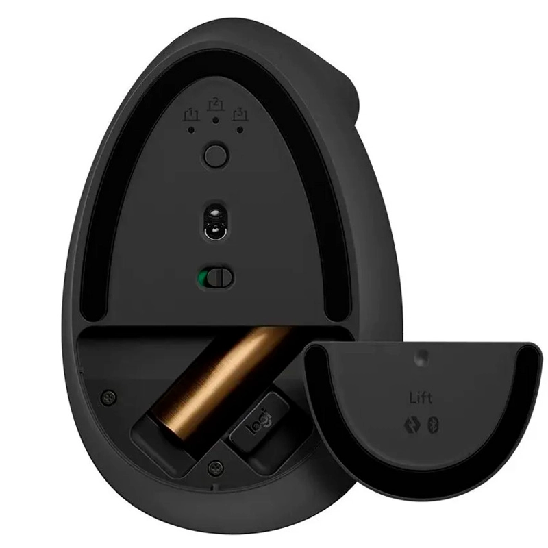 MOUSE LOGITECH LIFT VERTICAL WIRELESS/BT BLACK - 5