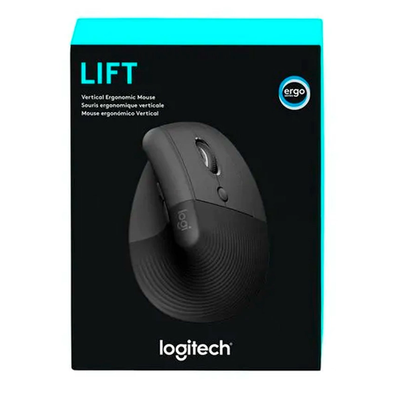 MOUSE LOGITECH LIFT VERTICAL WIRELESS/BT BLACK - 6