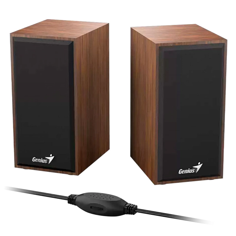 PARLANTE GENIUS SP-HF180 6W USB POWER WOOD - 2