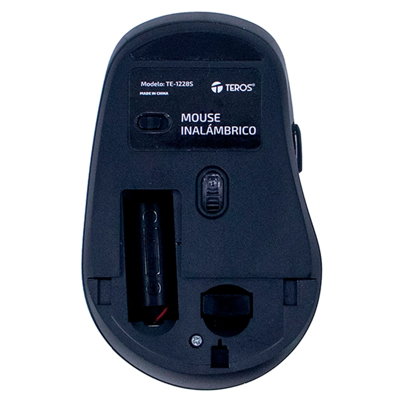 MOUSE INALÁMBRICO TEROS TE-1228S, 6 BOTONES, RECEPTOR USB, NEGRO - 5