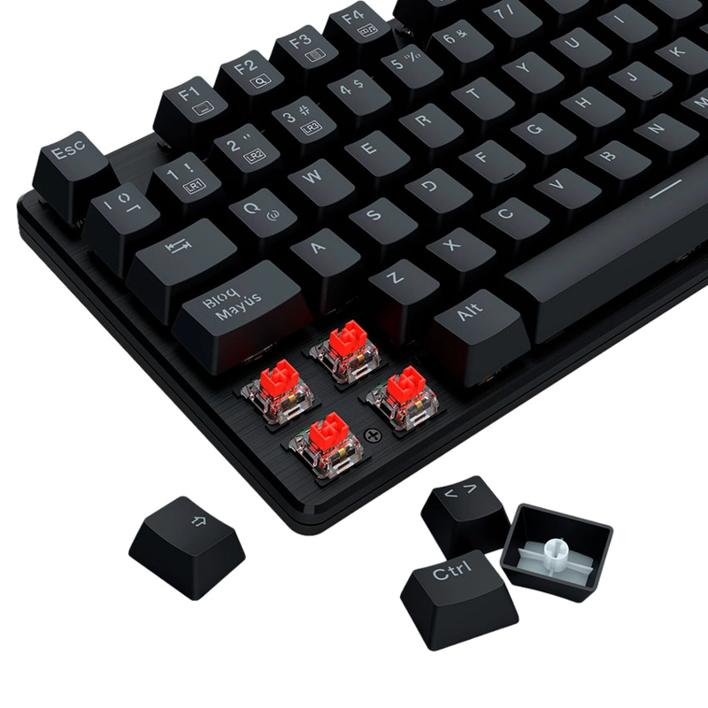 TECLADO REDRAGON SINDRI K671 CABLEADO ESPAÑOL - RED SWITCH - 5