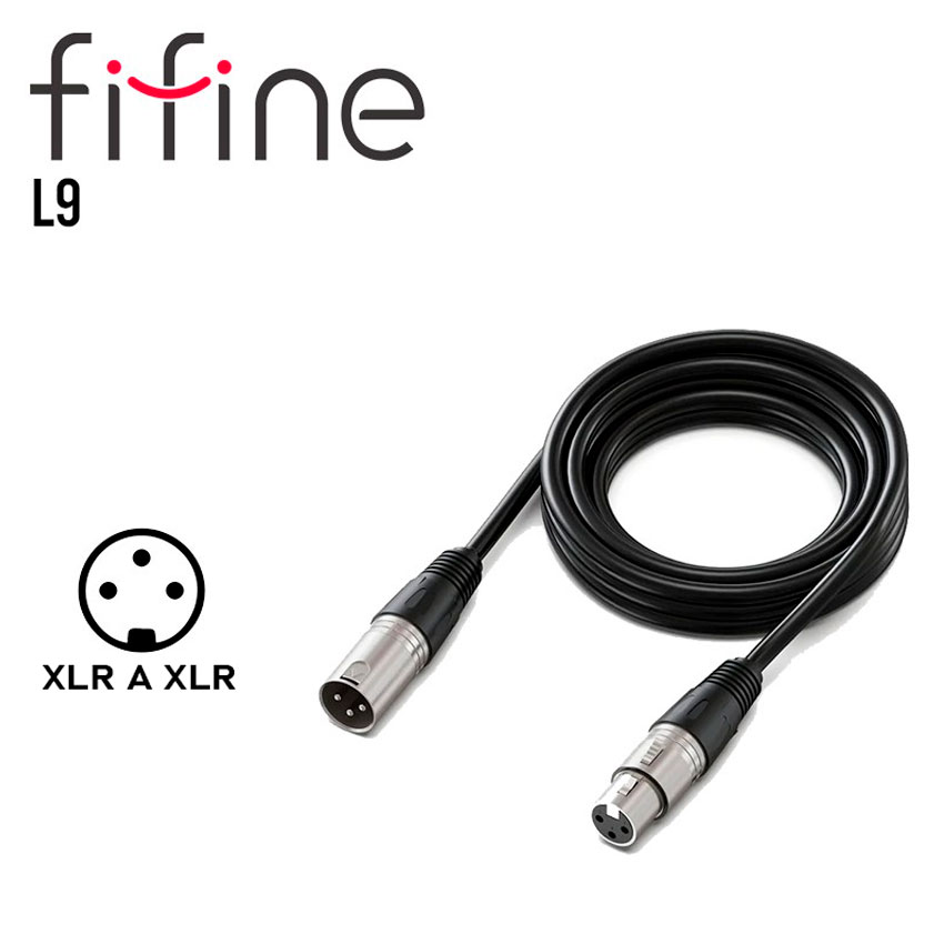CABLE FIFINE L9 - XLR MACHO A XLR HEMBRA - 3 MTS - 1