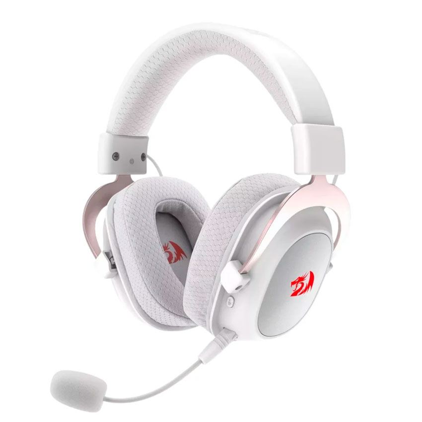 AURICULARES REDRAGON ZEUS PRO RGB H510-WL WIRELESS WHITE - 2