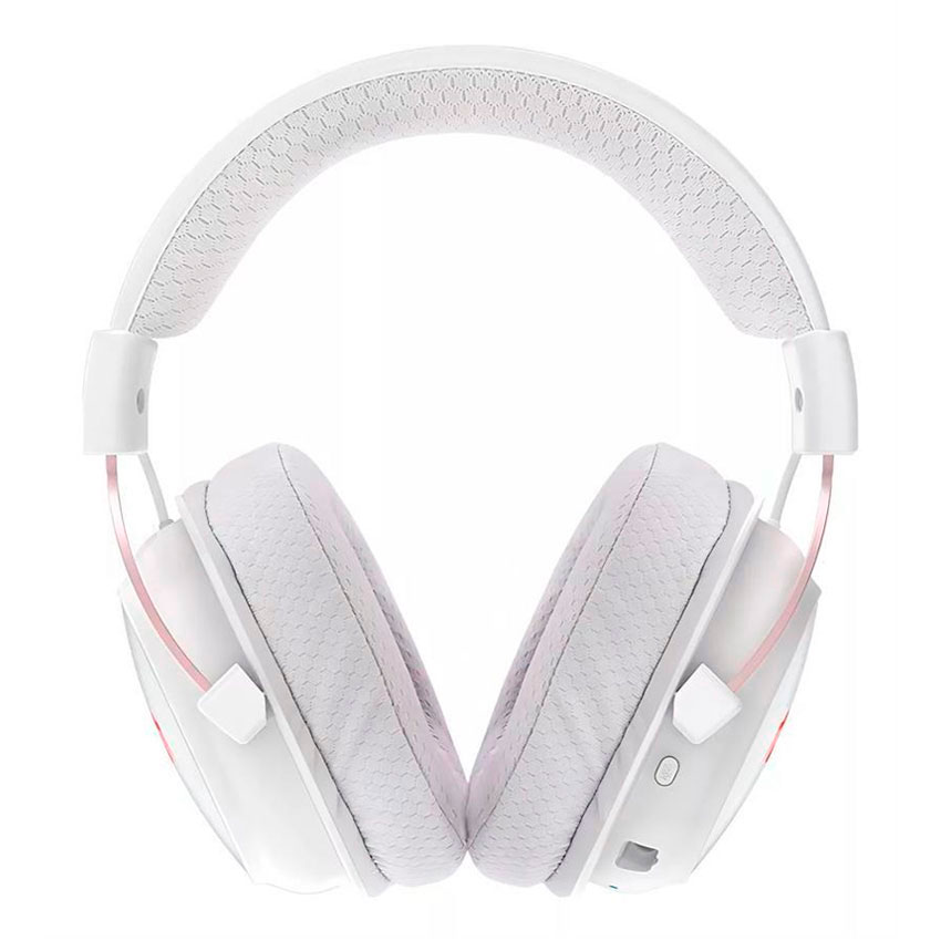AURICULARES REDRAGON ZEUS PRO RGB H510-WL WIRELESS WHITE - 4