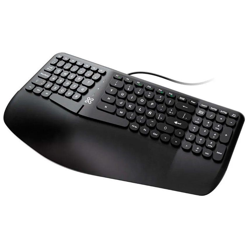 TECLADO KLIP XTREME KBK-260S EVOLVE ERGO USB ESPAÑOL - NEGRO - 4