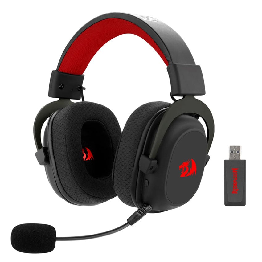 AURICULARES REDRAGON ZEUS PRO RGB H510-WL WIRELESS BLACK - 2