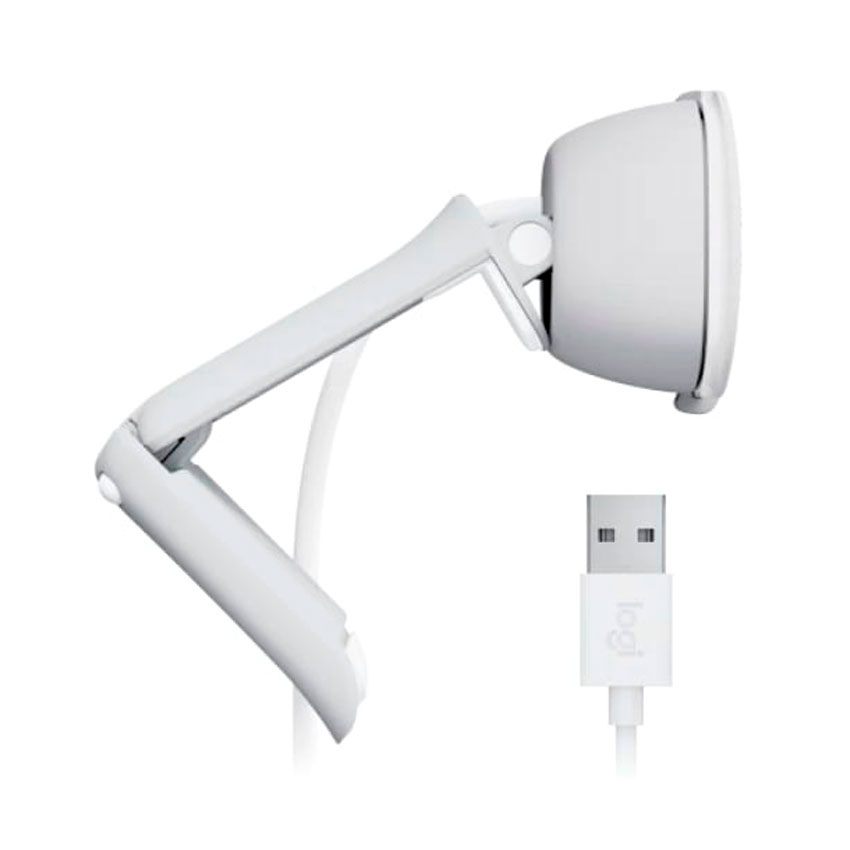 CÁMARA WEBCAM LOGITECH BRIO 100 FULL HD 1080P USB - BLANCO - 2