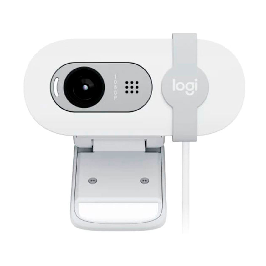 CÁMARA WEBCAM LOGITECH BRIO 100 FULL HD 1080P USB - BLANCO - 3