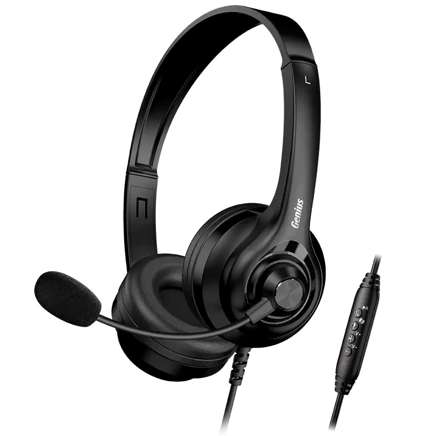 AUDIFONO C/MICROF. GENIUS HS-235U AI COPILOT 40MM USB-A BLACK - 2