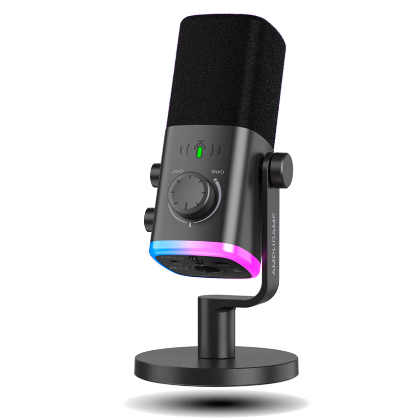 MICRÓFONO DINÁMICO USB/XLR FIFINE AMPLIGAME AM9 CON RGB - 1