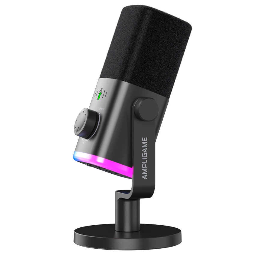 MICRÓFONO DINÁMICO USB/XLR FIFINE AMPLIGAME AM9 CON RGB - 2
