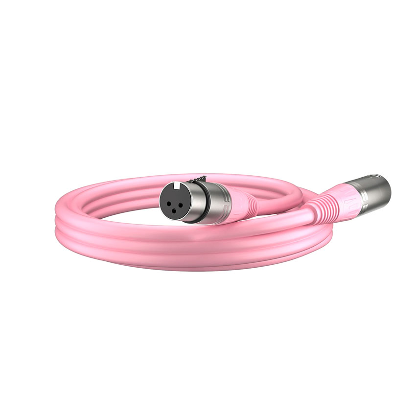 CABLE FIFINE L9C-P XLR 1.8M ROSADO PARA MICRÓFONO PROFESIONAL - 3