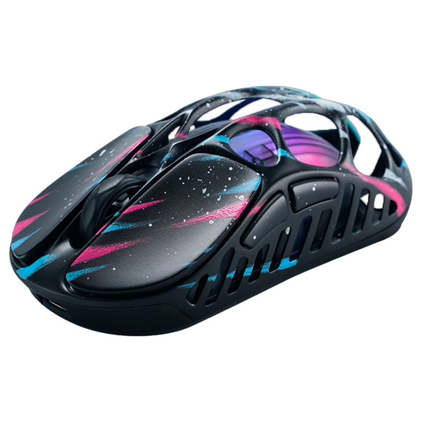 MOUSE GRAVASTAR MERCURY XPRO INALÁMBRICO 8K DONGLE NEON GRAFFITI EDICIÓN ESPECIAL - 2