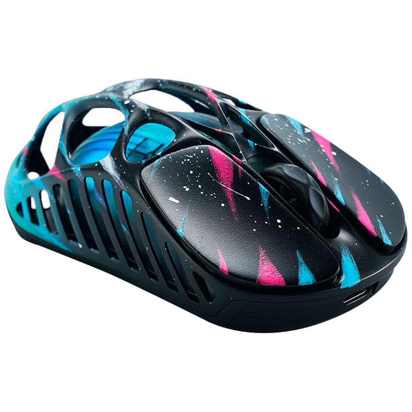 MOUSE GRAVASTAR MERCURY XPRO INALÁMBRICO 8K DONGLE NEON GRAFFITI EDICIÓN ESPECIAL - 5