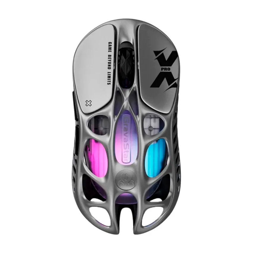 MOUSE GAMER GRAVASTAR MERCURY X PRO INALÁMBRICO 8K – 26,000 DPI PIXART 3395 - 2