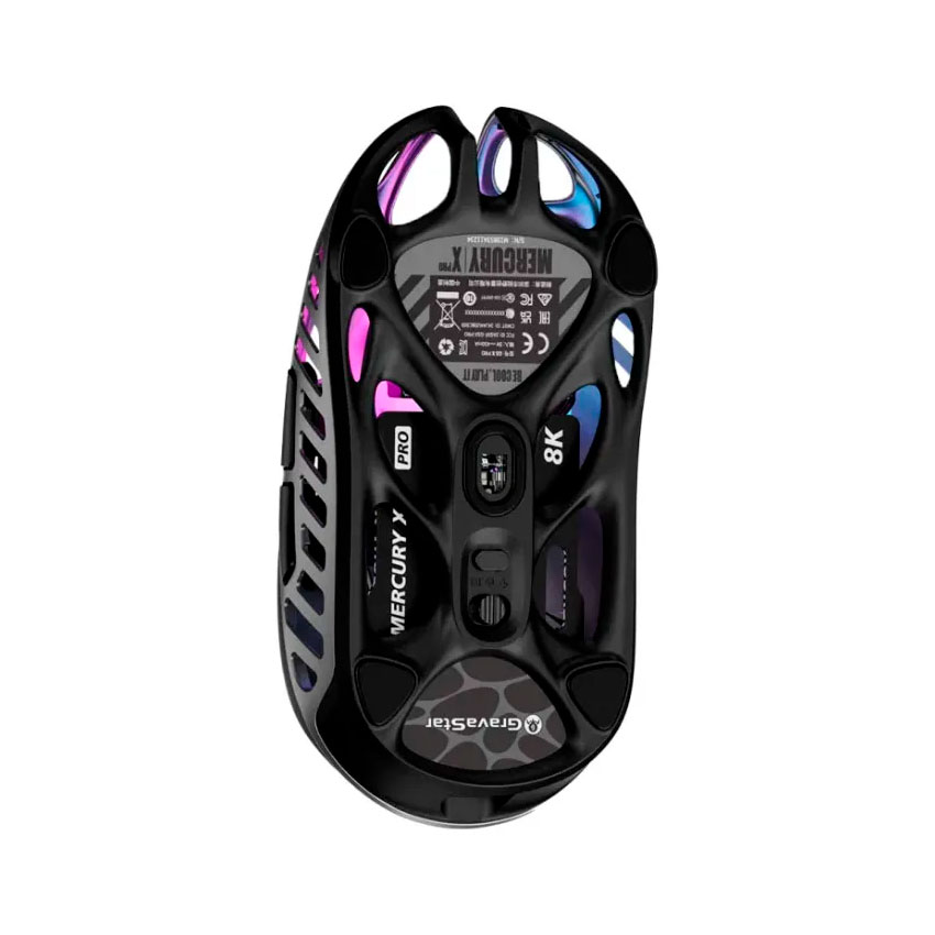 MOUSE GAMER GRAVASTAR MERCURY X PRO INALÁMBRICO 8K – 26,000 DPI PIXART 3395 - 5