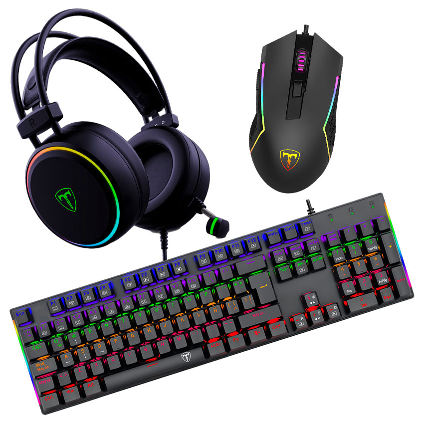 COMBO T-DAGGER 3 EN 1 (TECLADO + AURICULAR + MOUSE) T-TGS009 - 1