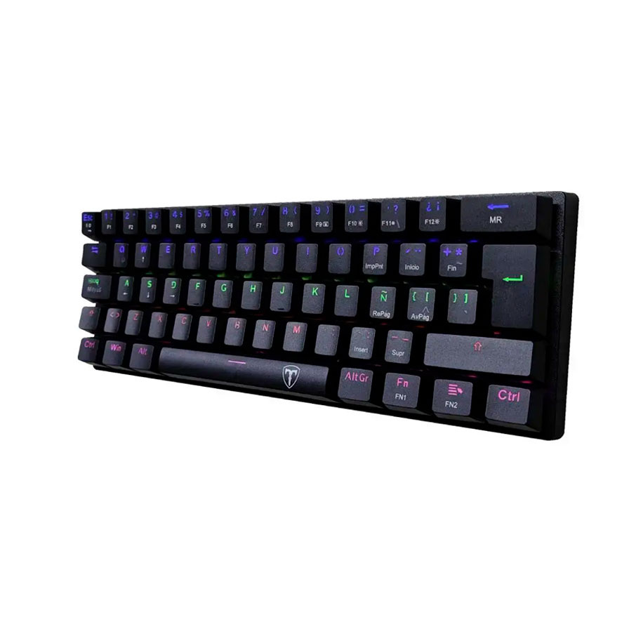 TECLADO T-DAGGER ARENA LITE RAINBOW, SPANISH T-TGK321-BR BLACK - RED SWITCH - 2