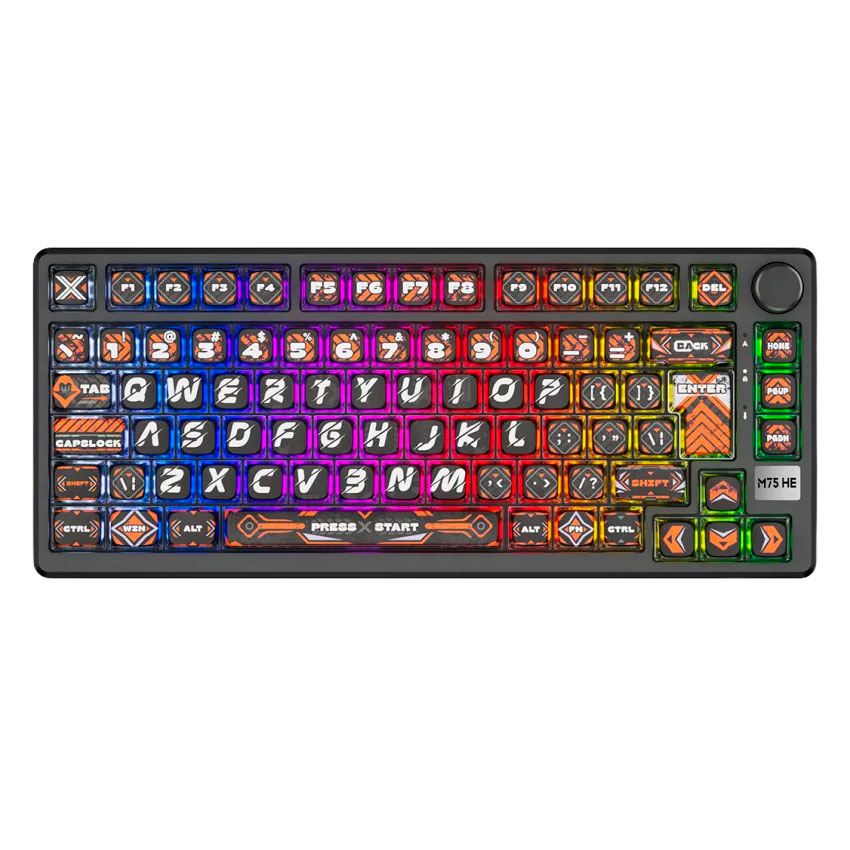 TECLADO ROYAL KLUDGE RK-M75 HE CABLEADO HEPHAESTUS - MINT MAGNETIC SWITCH - 1