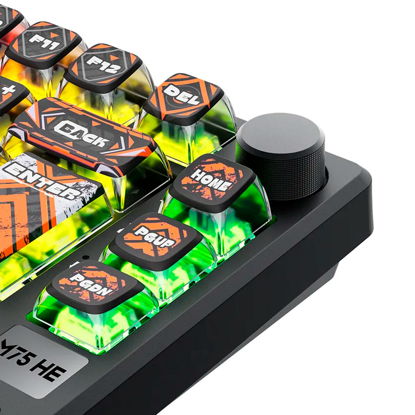 TECLADO ROYAL KLUDGE RK-M75 HE CABLEADO HEPHAESTUS - MINT MAGNETIC SWITCH - 4