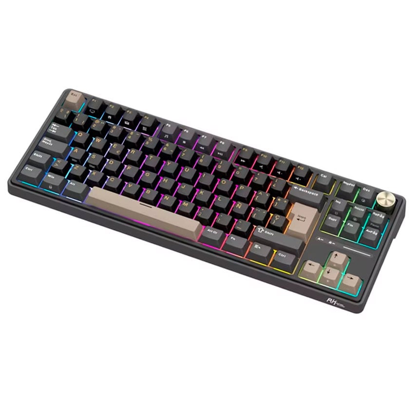 TECLADO ROYAL KLUDGE RK-R87PRO TKL CABLEADO PHANTOM - CREAMY SWITCH - 3