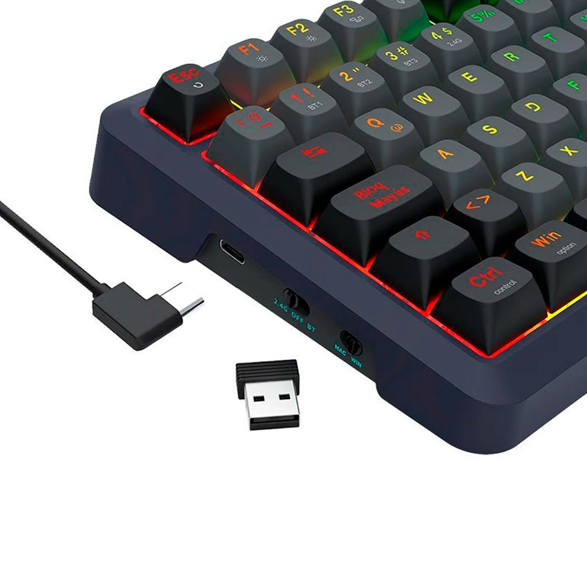 TECLADO REDRAGON BRAGI PRO K688GB INALAMBRICO ESPAÑOL - 4