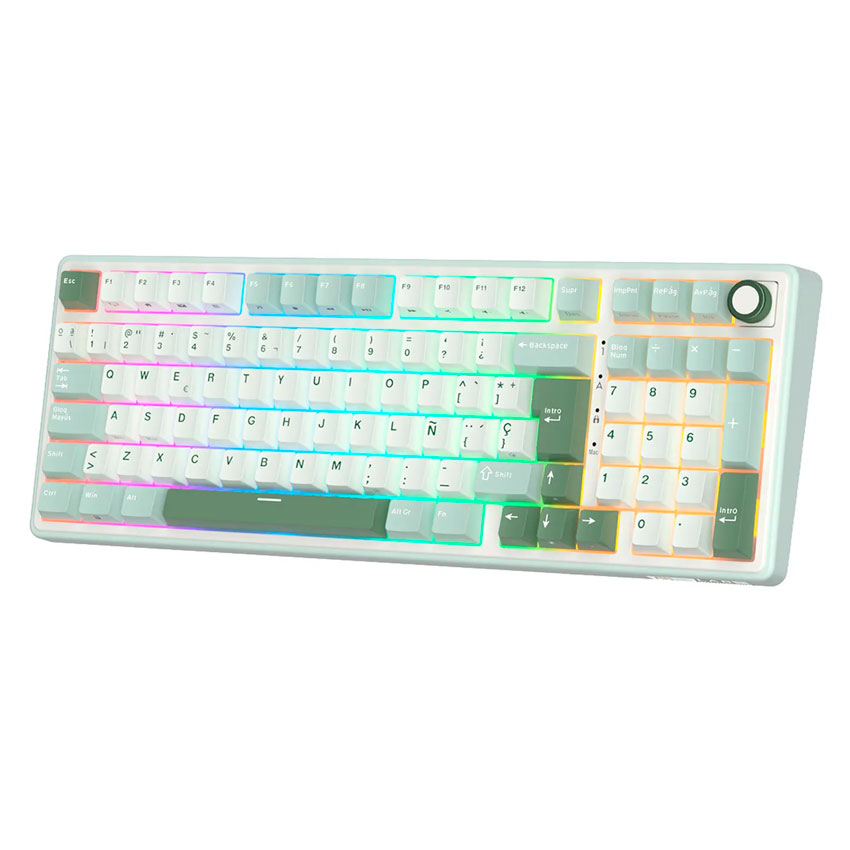 TECLADO ROYAL KLUDGE RK-R98PRO CABLEADO SKYCYAN - CREAMY SWITCH - 3