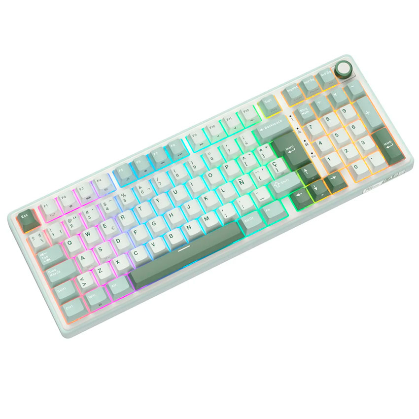 TECLADO ROYAL KLUDGE RK-R98PRO CABLEADO SKYCYAN - CREAMY SWITCH - 5