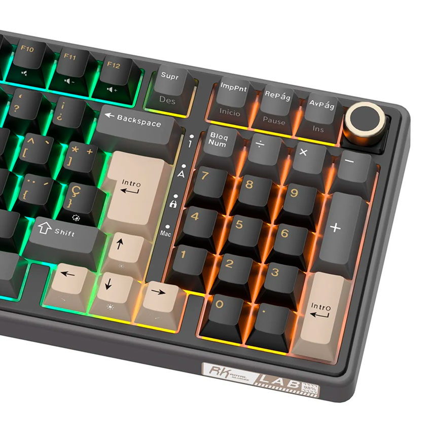 TECLADO ROYAL KLUDGE RK-R98PRO CABLEADO PHANTOM - CREAMY SWITCH - 4