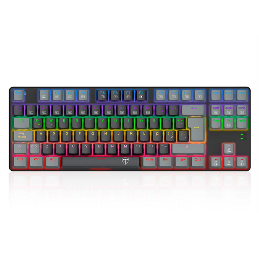 TECLADO MECÁNICO T-DAGGER BORA LITE RED NEGRO/GRIS T-TGK313BG-LIT - 1