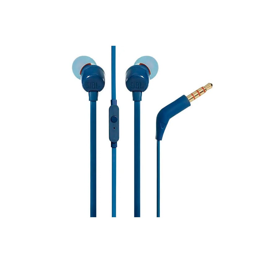 AUDÍFONOS IN-EAR JBL TUNE T110 CON MICRÓFONO 3.5 MM AZUL - 4