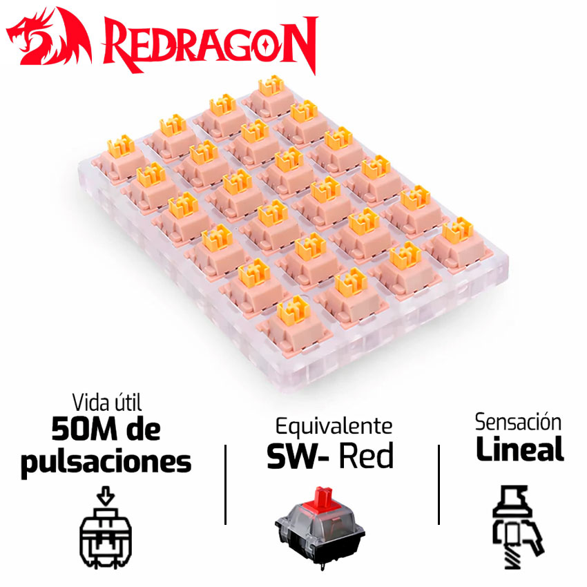 KIT SWITCHES REDRAGON A113 BULLET QL - 1