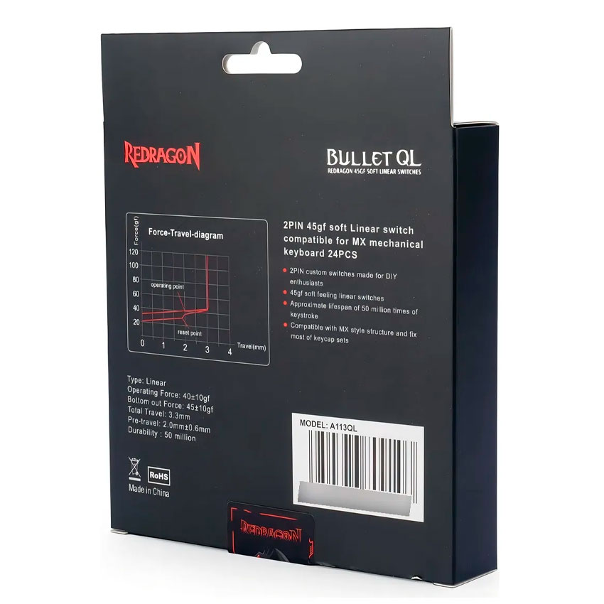 KIT SWITCHES REDRAGON A113 BULLET QL - 8