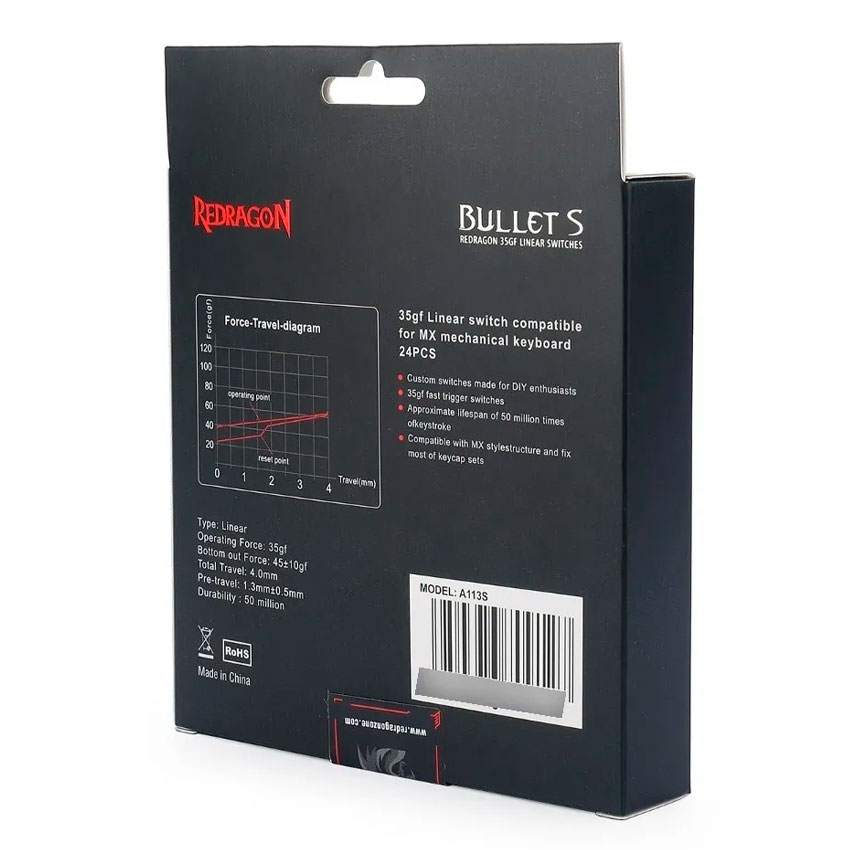 KIT SWITCHES REDRAGON A113 BULLET S - 8