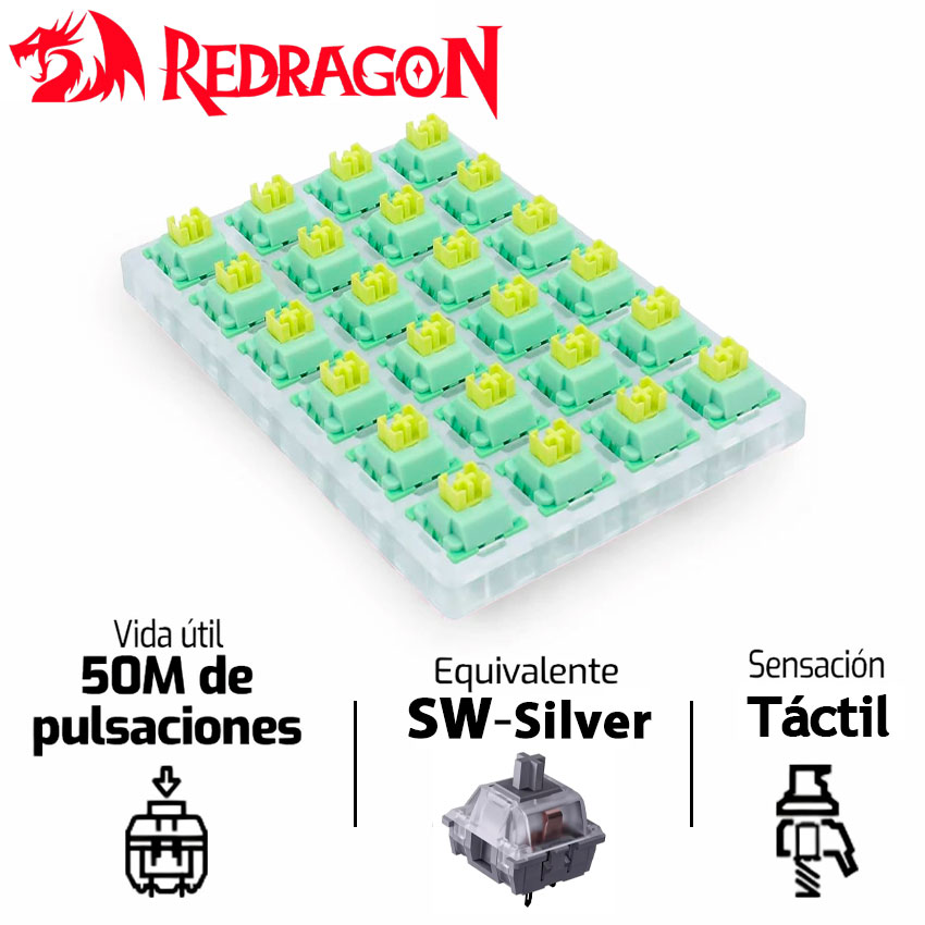 KIT SWITCHES REDRAGON A113 BULLET QT - 1