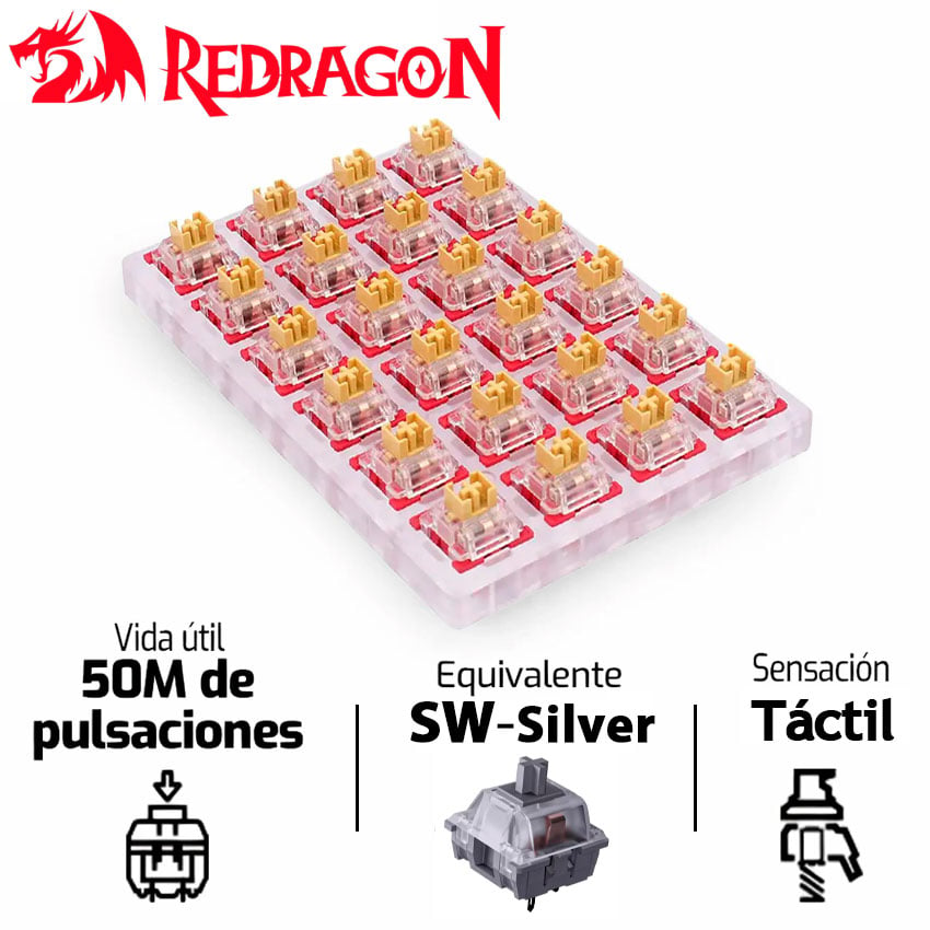 KIT SWITCHES REDRAGON A113 BULLET F - 1