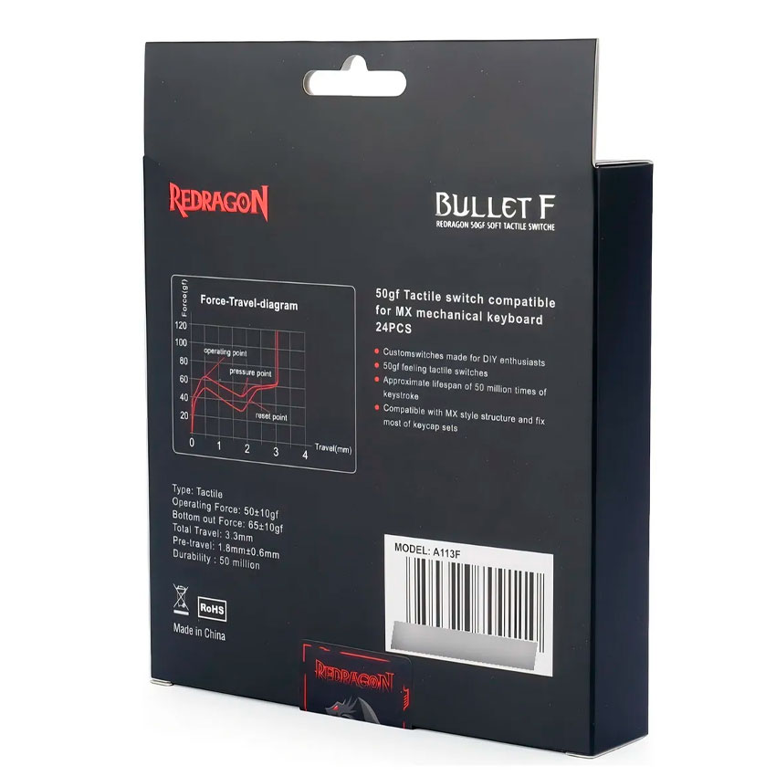 KIT SWITCHES REDRAGON A113 BULLET F - 8