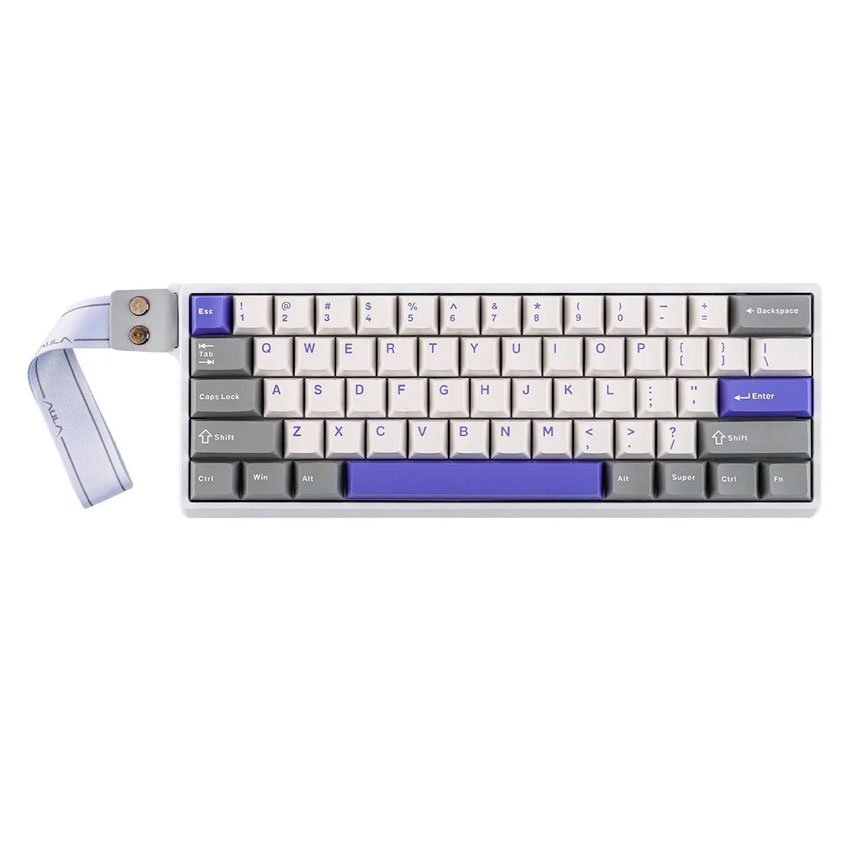 TECLADO AULA WIN60HE MAX CABLEADO GREYWHITEBLUE - WING CHUN MAGNETIC SWITCH - 3