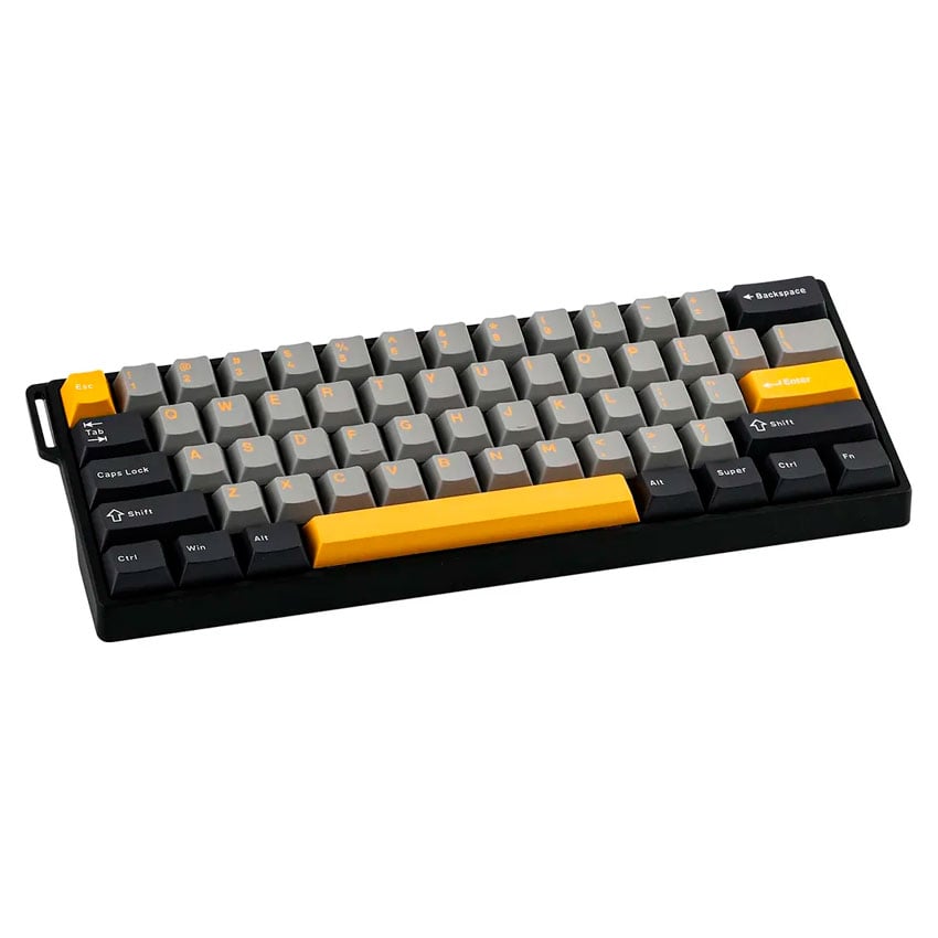 TECLADO AULA WIN60HE MAX CABLEADO BLACK/GREY/YELLOW - WING CHUN MAGNETIC SWITCH - 3