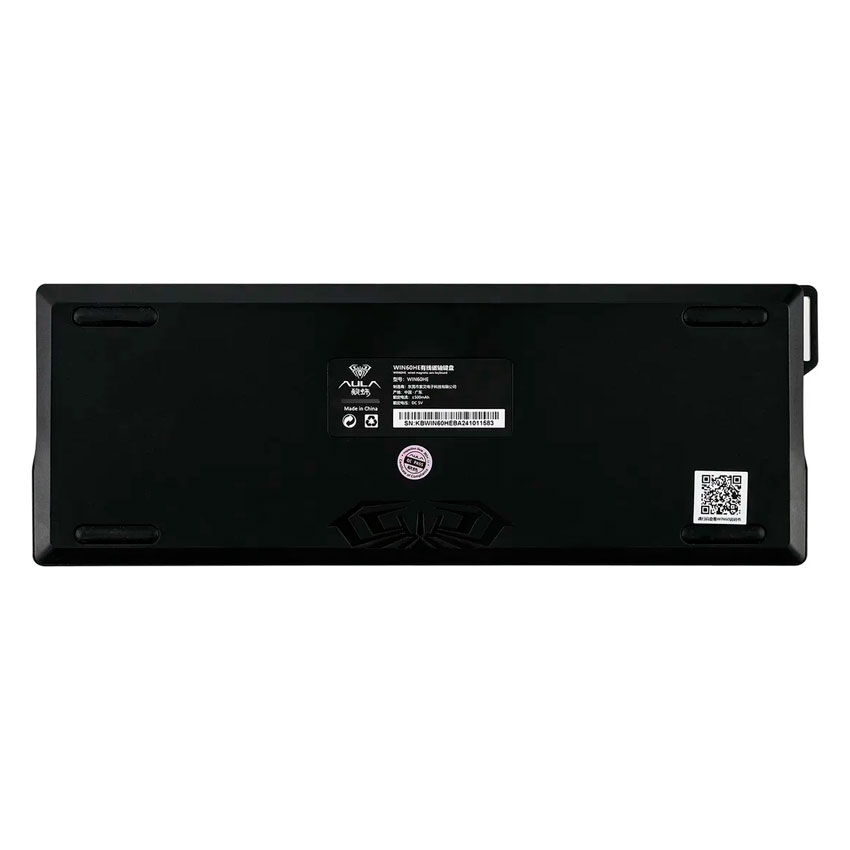 TECLADO AULA WIN60HE MAX CABLEADO BLACK/GREY/YELLOW - WING CHUN MAGNETIC SWITCH - 7