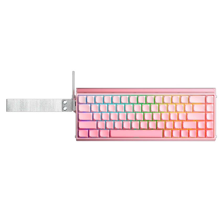 TECLADO AULA HERO68HE RGB CABLEADO INGLES WHITE CONTOUR - BLACK KING MAGNETIC SWITCH - 2